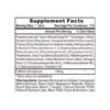Imagen con tabla nutricional de suplemento lipodrene quemador de grasa.