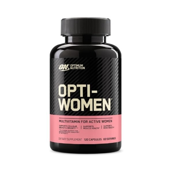 Opti-Women multivitamínico para mujeres activas, ideal para salud y energía.