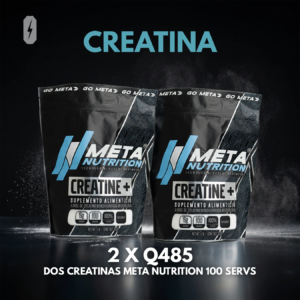 Duo Meta - 2 Creatinas Meta Nutrition 100 servidas C/U