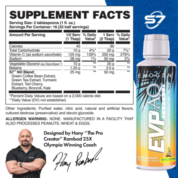 evogen-evp-aq-tropic-thunder-liquid-glycerol-muscle-volumizer-pre-workout Evogen EVP AQ Liquid Glycerol Pre Workout for Pumps